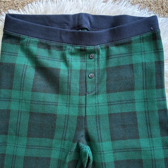 Old Navy Pajama Set New Pants & Top Green Blue Checkered Womens Size Small - Picture 4 of 7